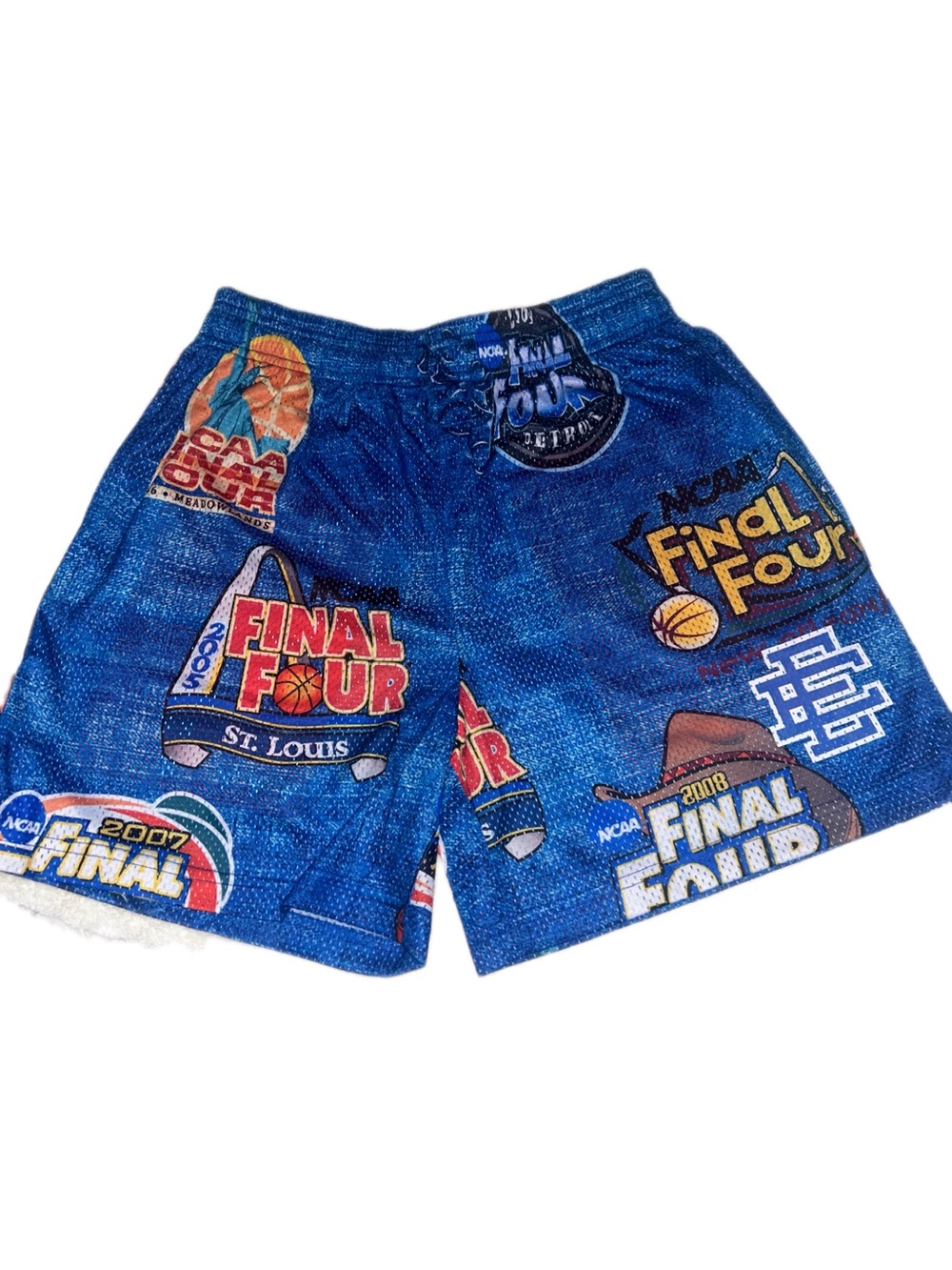 Eric Emanuel Blue Final Four Graphic Athletic Shorts